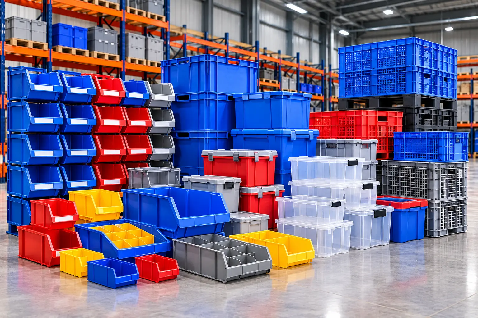 Plastic Storage Bins & Boxes